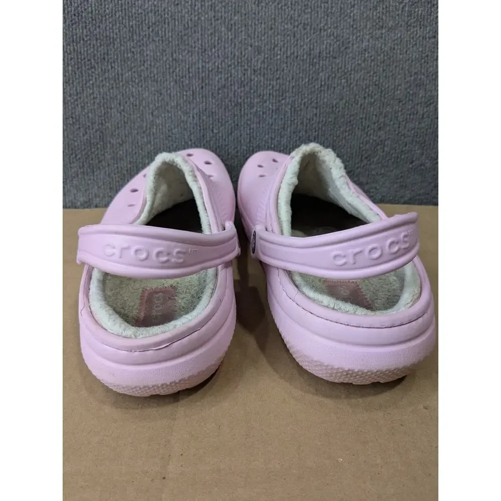 Crocs Classic Fur Lined Unisex Comfort Clog Size 9M/11W Slip On Shoes Strap